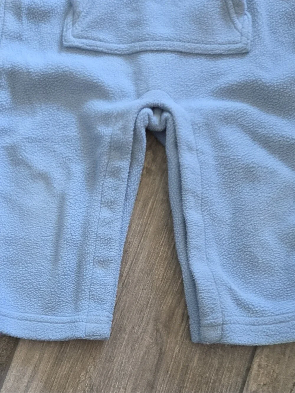 Gymboree EUC 12-18 Blue Fleece Polar Bear One-Piece Romper and Socks